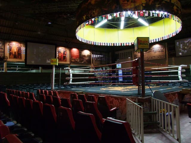Exterior or interior of Patong Boxing Stadium Sainamyen