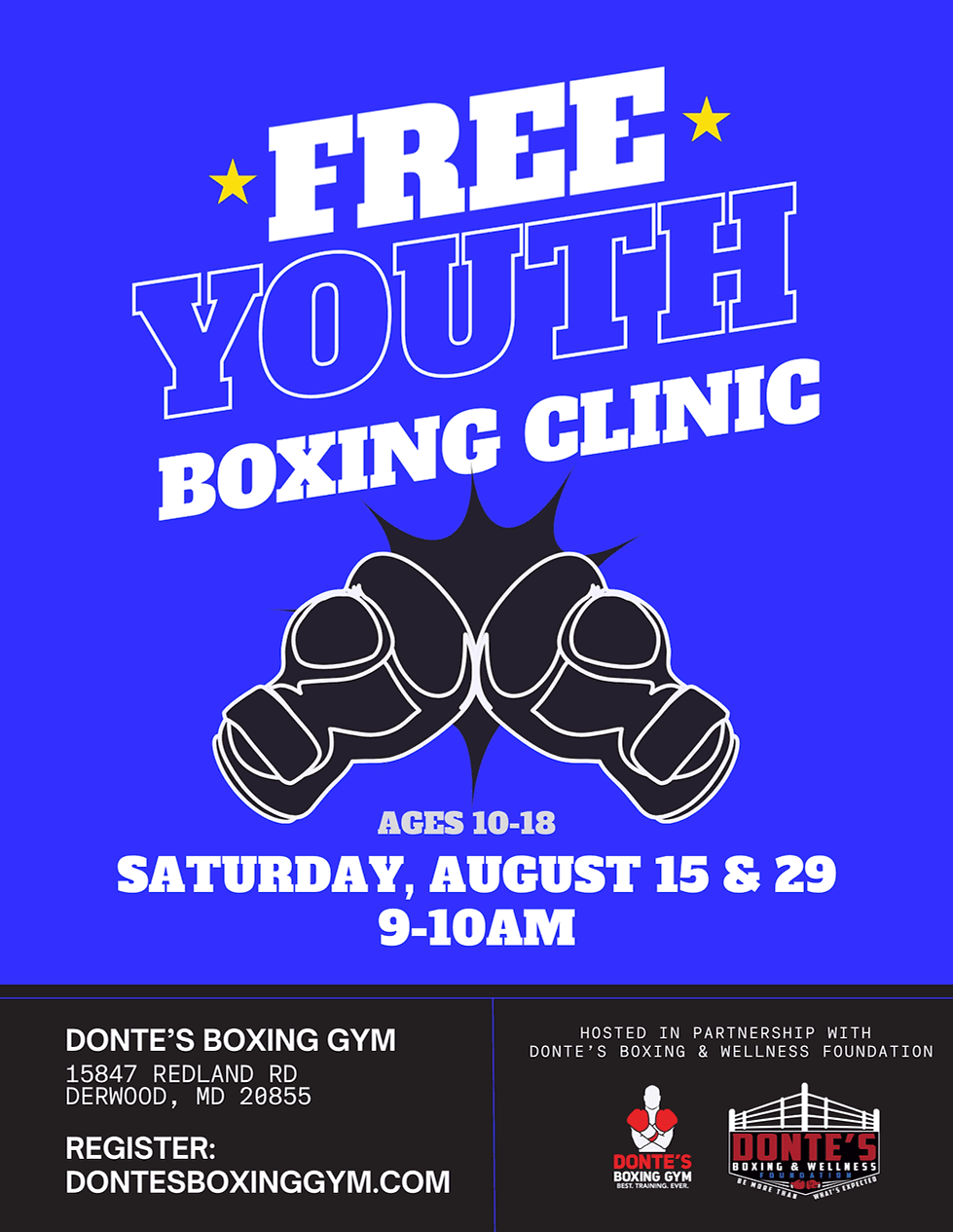 Exterior or interior of Donte's Boxing Gym