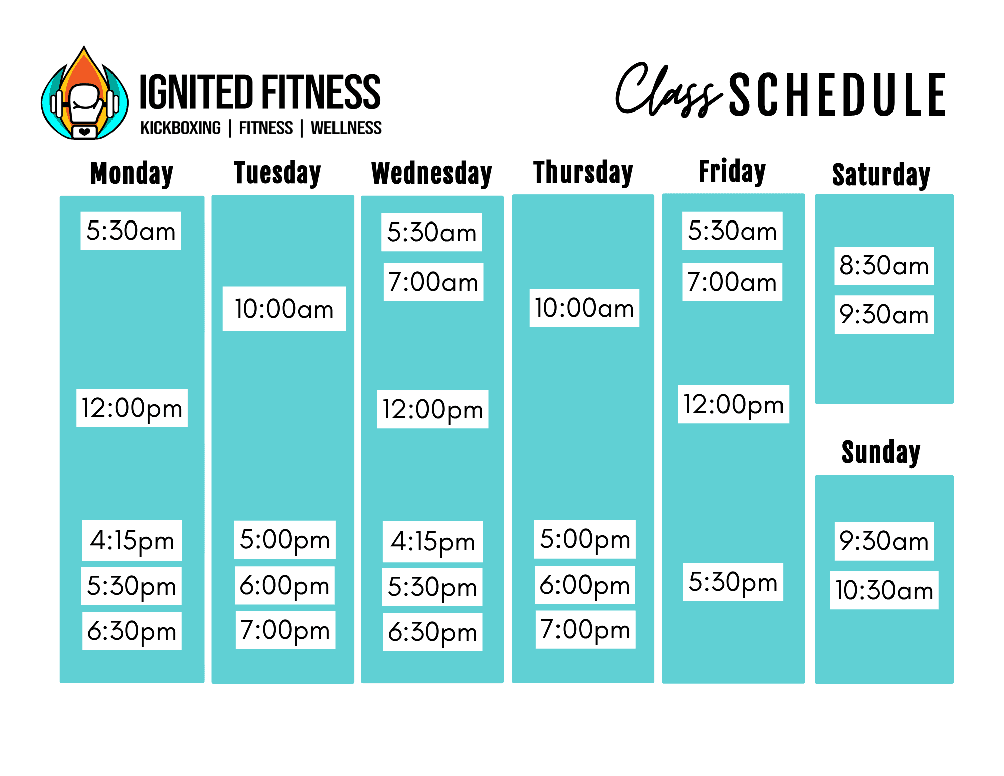 Exterior or interior of Ignited Fitness Kickboxing