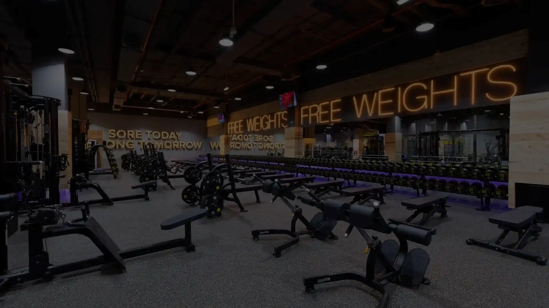 Exterior or interior of GymNation Mega Mall Men's | Best Gym in Sharjah