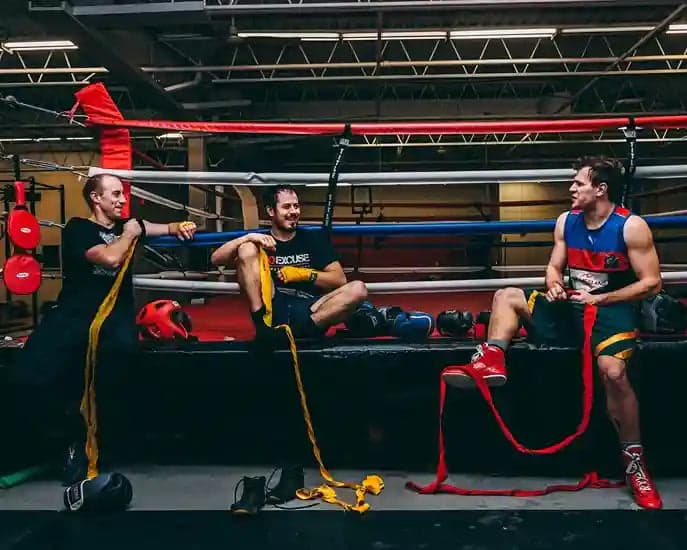 Exterior or interior of No Excuse Boxing