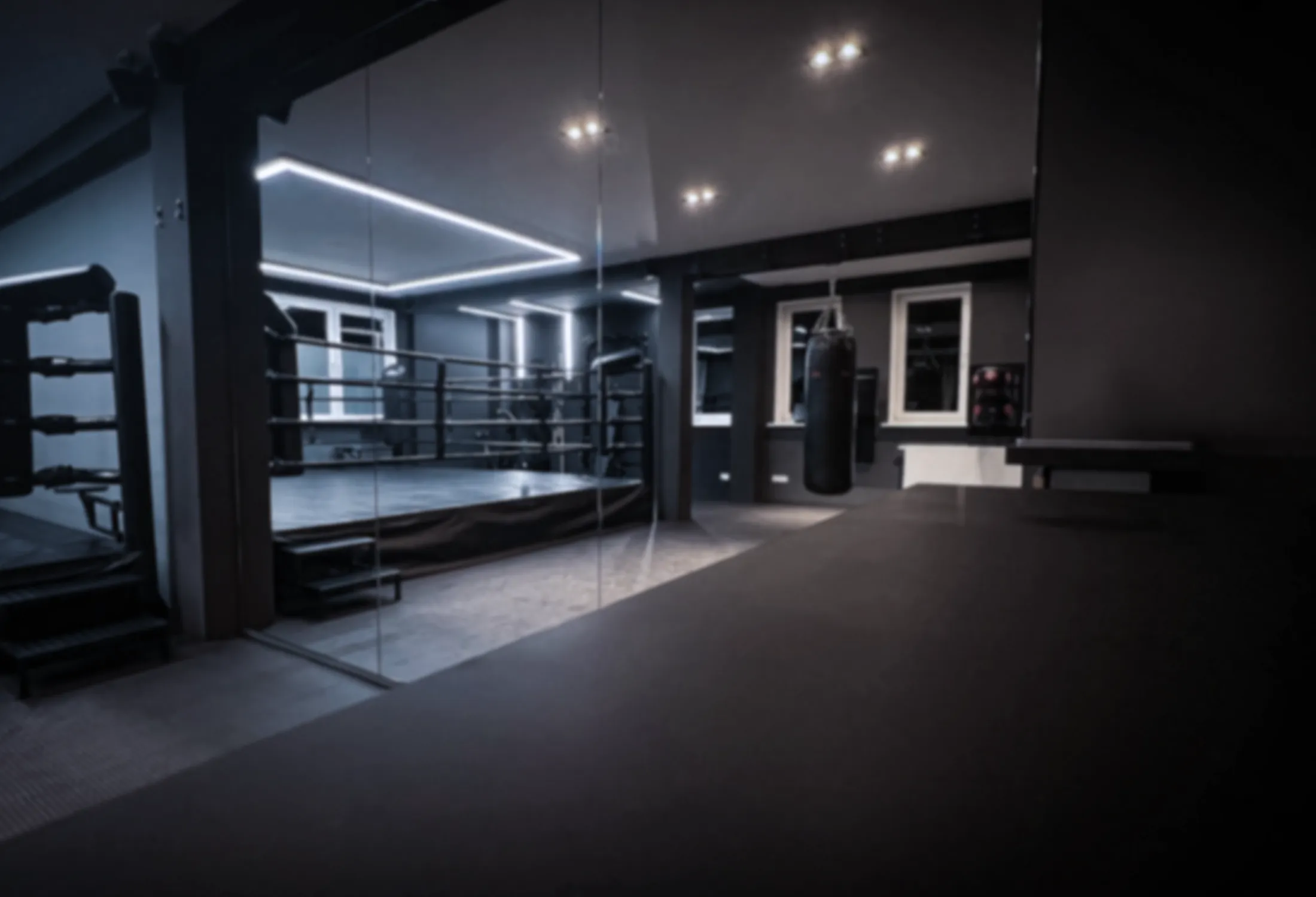 Exterior or interior of THE CUBE - Boxing