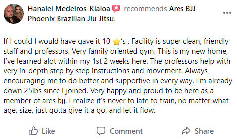 Exterior or interior of Ares BJJ Phoenix
