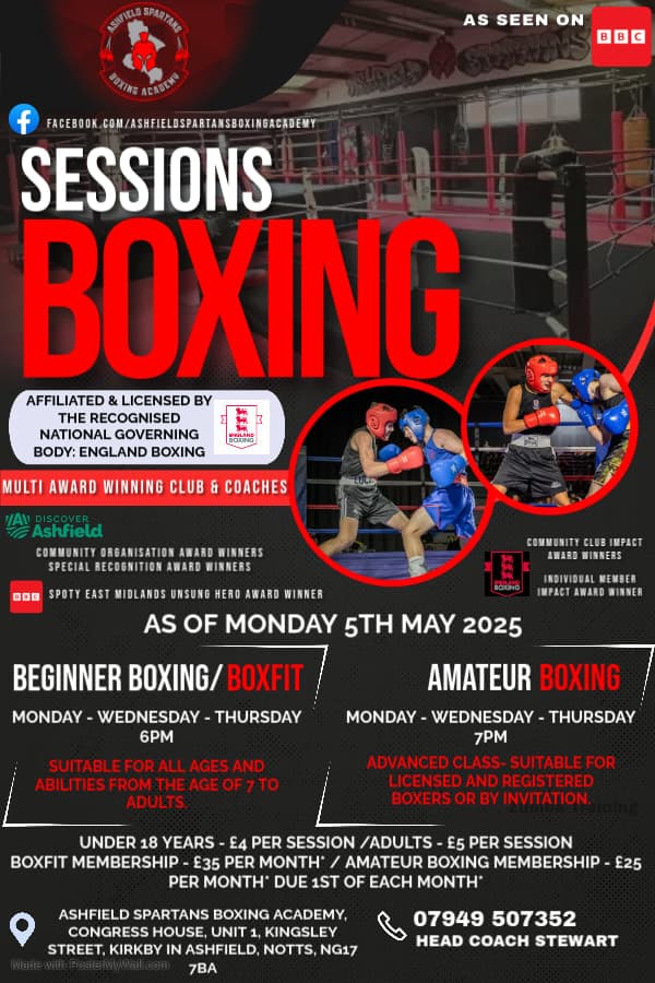 Exterior or interior of Ashfield Spartans Boxing Academy