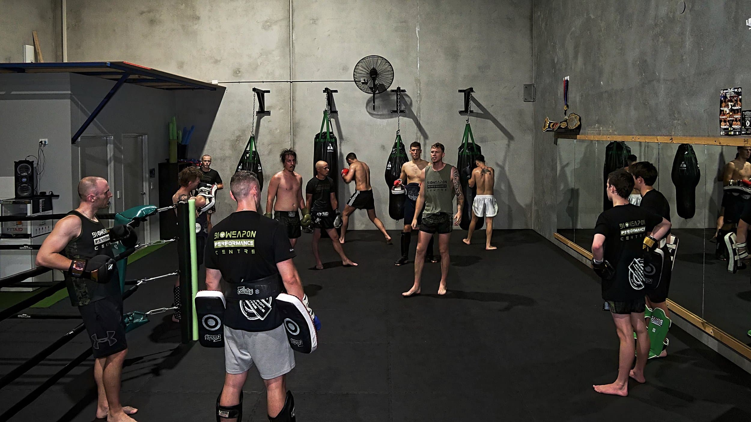 Exterior or interior of BioWeapon Performance Centre