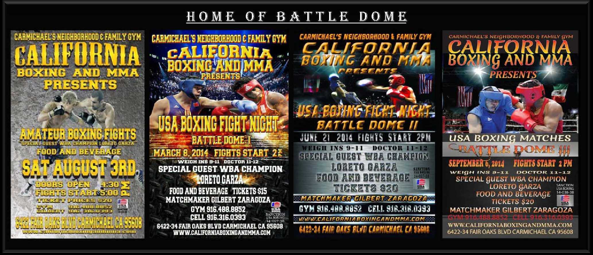 Exterior or interior of California Boxing and MMA