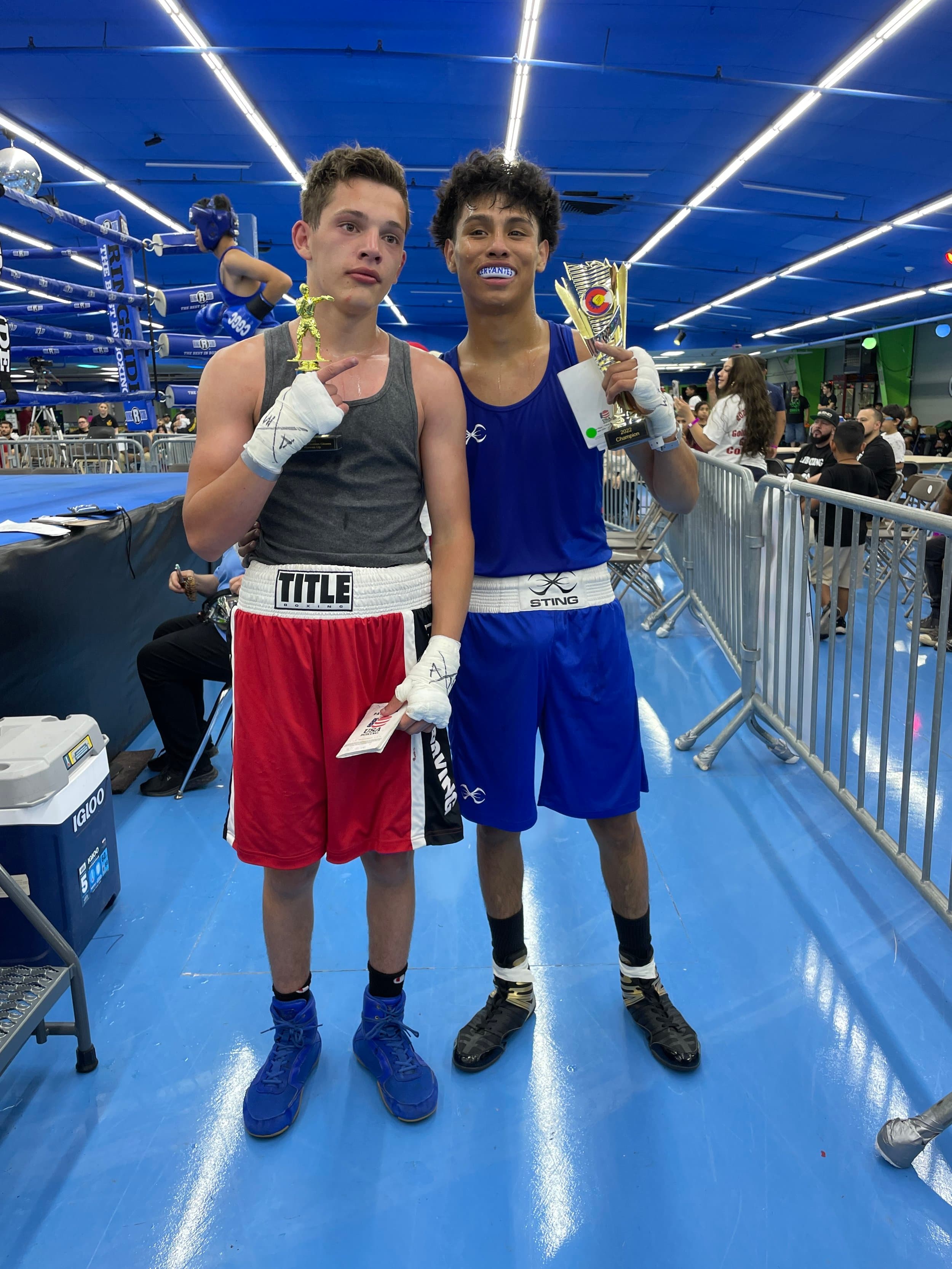 Exterior or interior of Golden Gloves Boxing