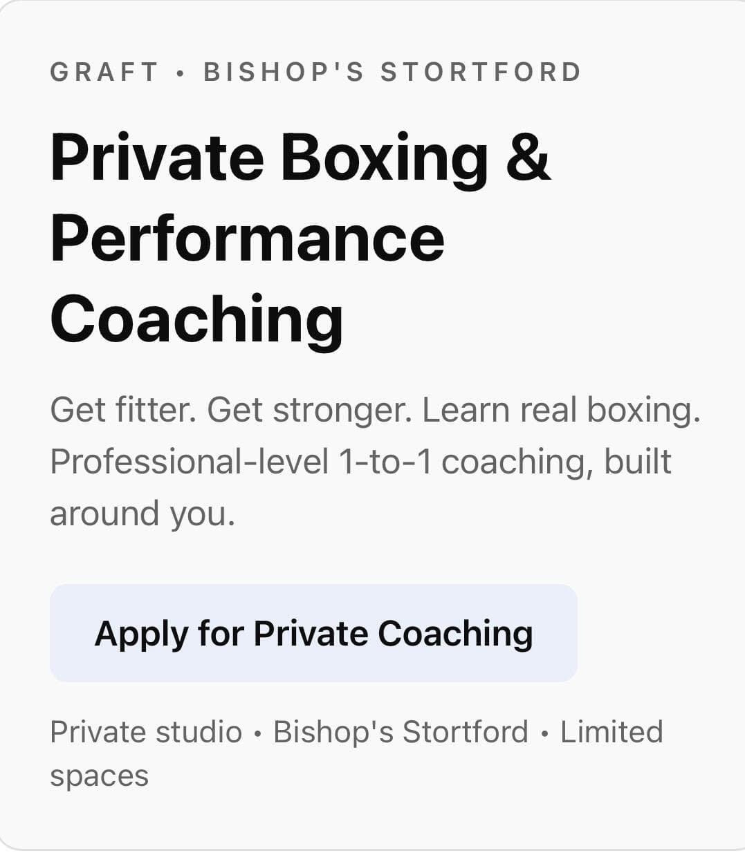 Exterior or interior of GRAFT Bishop's Stortford
