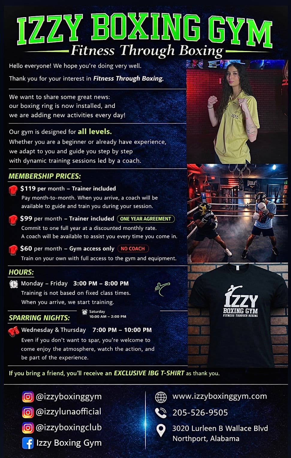 Exterior or interior of Izzy Boxing Gym