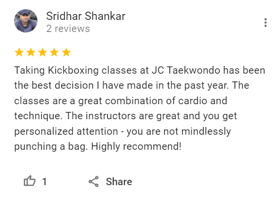 Exterior or interior of JC Taekwondo and Kickboxing Academy