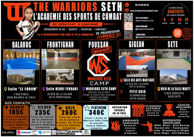 Exterior or interior of MMA Boxe Krav Maga Taekwondo Self Defense