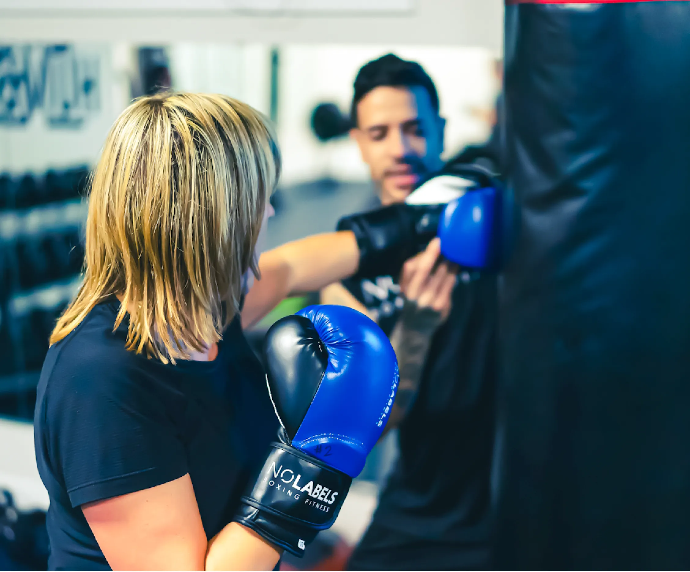 Exterior or interior of No Labels Boxing Fitness