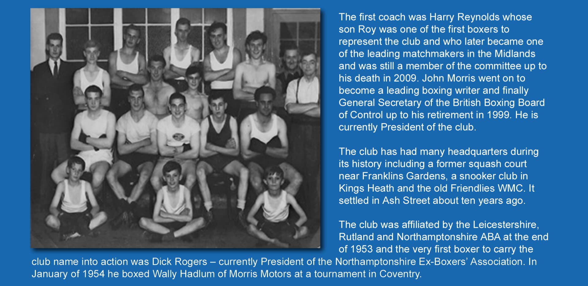 Exterior or interior of Northampton Amateur Boxing Club