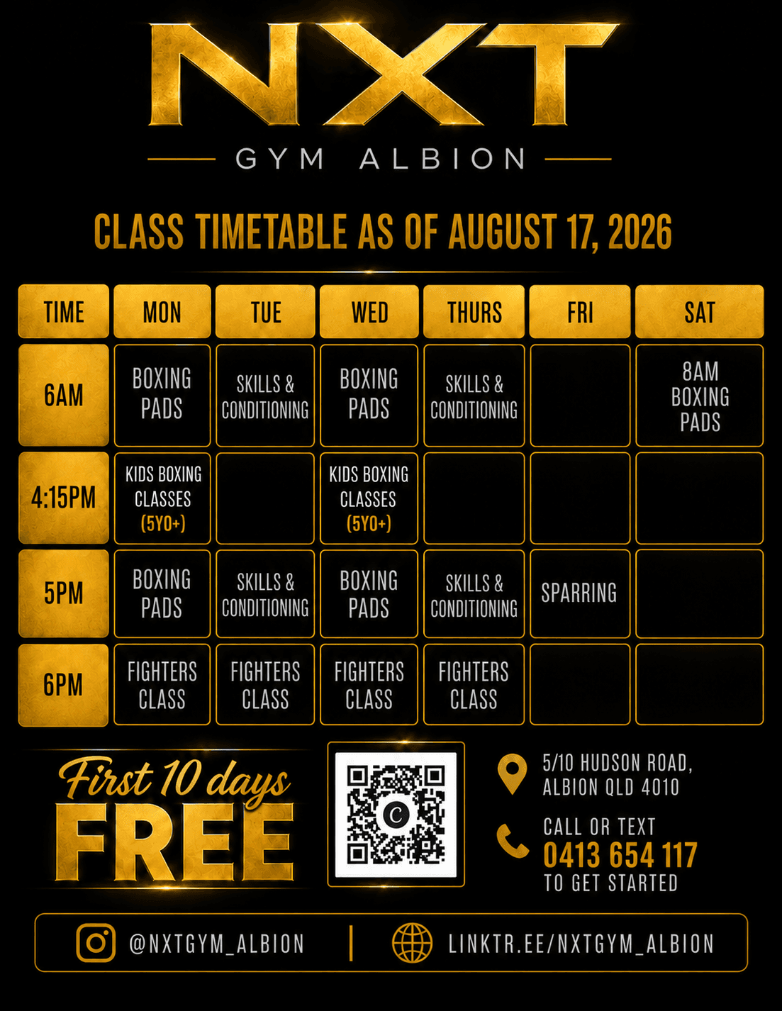 Exterior or interior of NXT Gym Albion