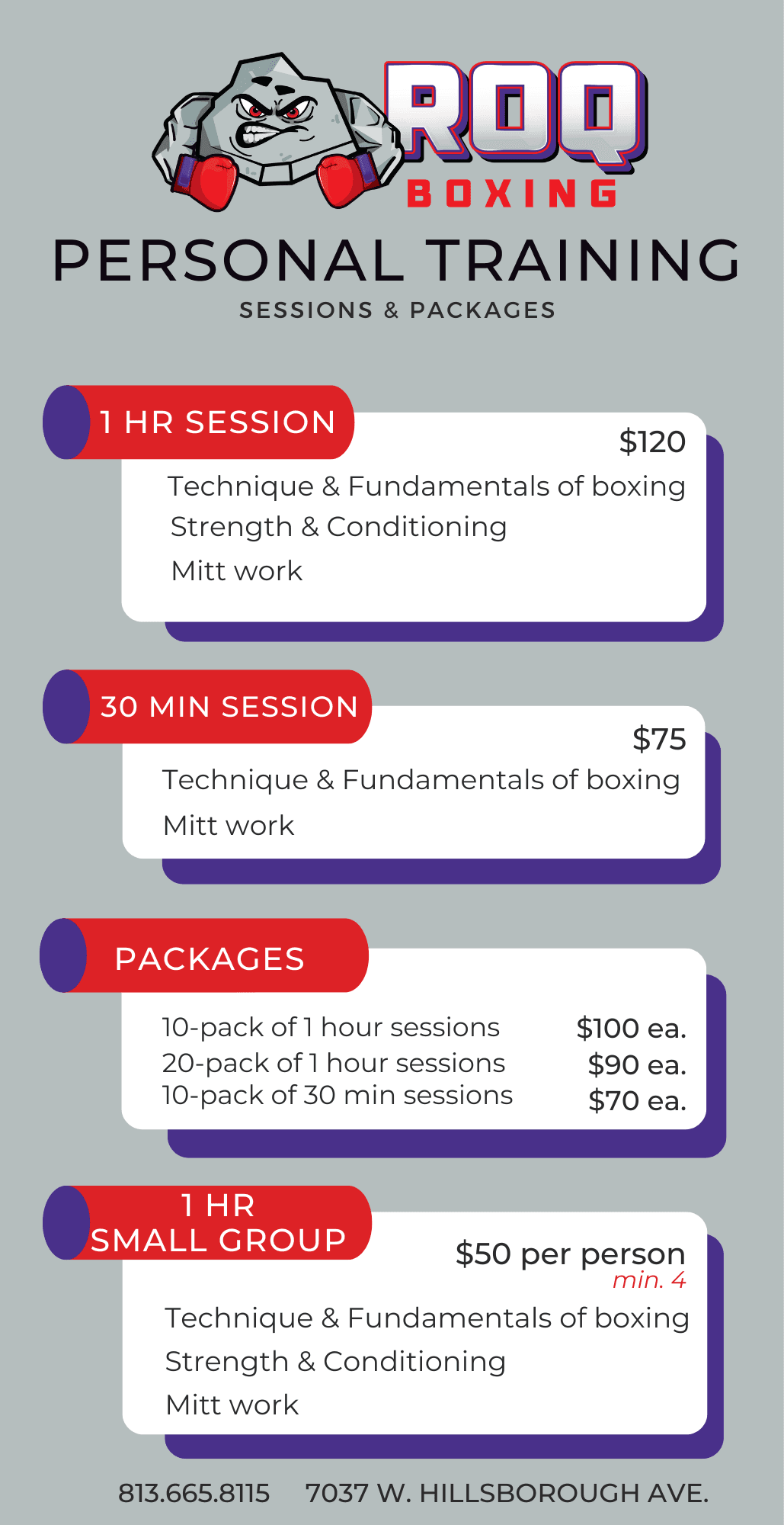 Exterior or interior of ROQ BOXING