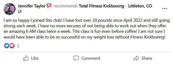 Exterior or interior of Total Fitness Kickboxing - Littleton CO